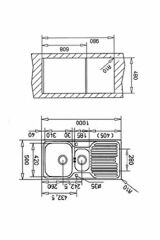 Teka Princess 60 B Paslanmaz Çelik Eviye Sağ Damlalıklı