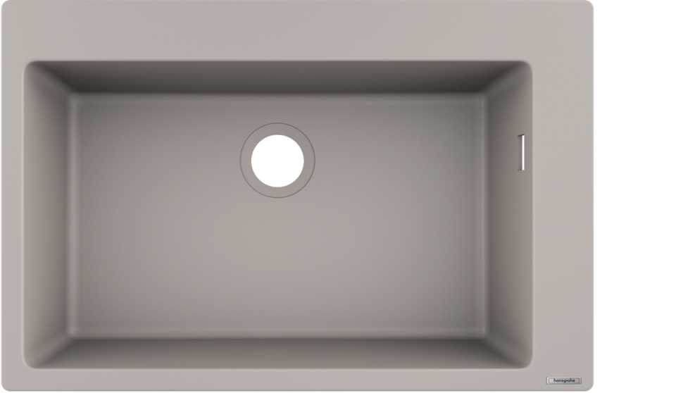 Hansgrohe S51 S510-F660 Ankastre eviye 660 Beton Grisi 43313380