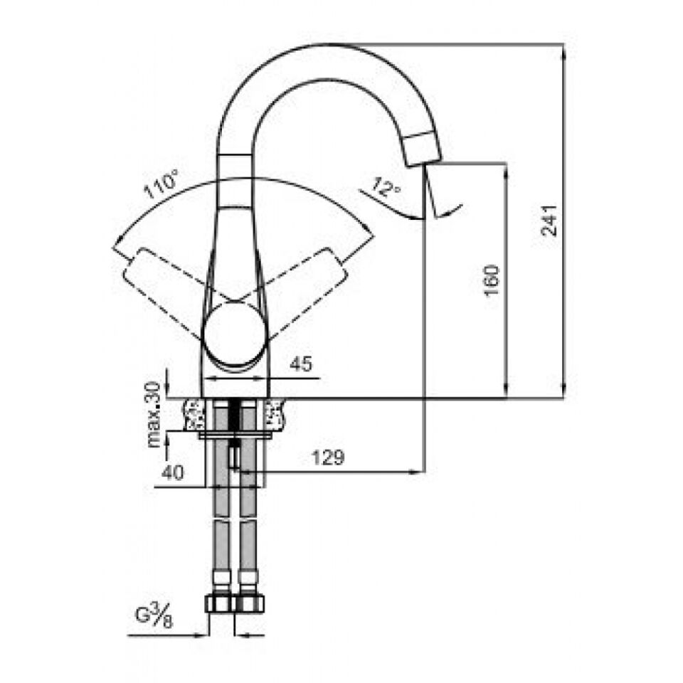 KALE Mare Döner Lavabo Bataryası 410200502498