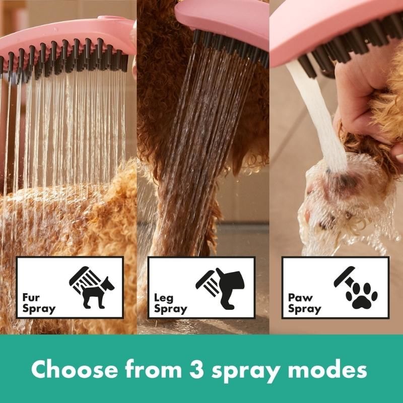 Hansgrohe Dogshower Köpekler için El Duşu 3 Akışlı- Pembe 26640560