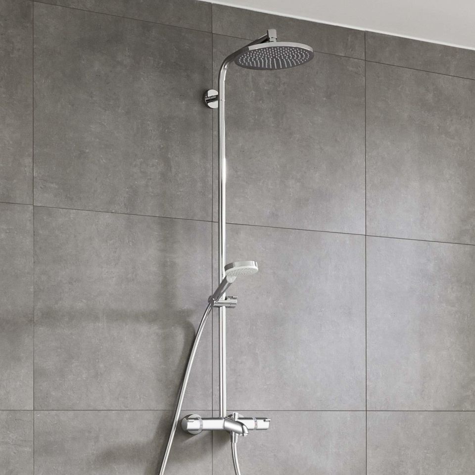Hansgrohe Crometta S Duş kolonu 240 1 jet, banyo termostatı ile  27320000