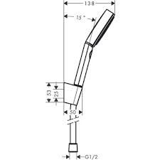 Pulsify Select S Duş askı seti 105 3jet Relaxation, 160 cm duş hortumu ile 24303000