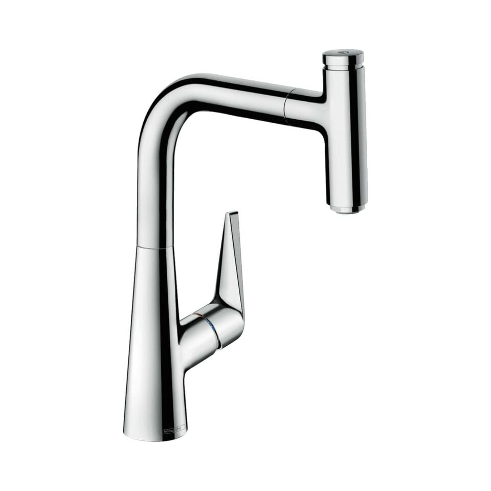 Hansgrohe Talis Select M51 Tek kollu eviye bataryası 220, çekilebilir gaga, 1jet 72822000