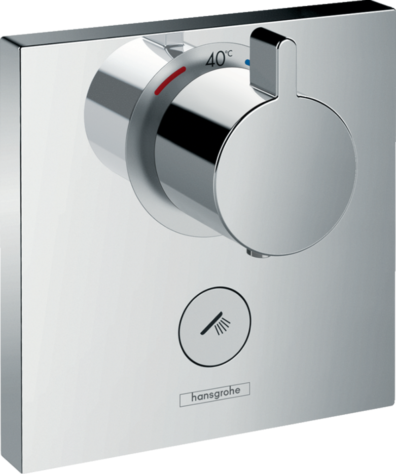 Hansgrohe ShowerSelect Termostat ankastre montaj, 1 çıkış ve ilave çıkış için 15761000