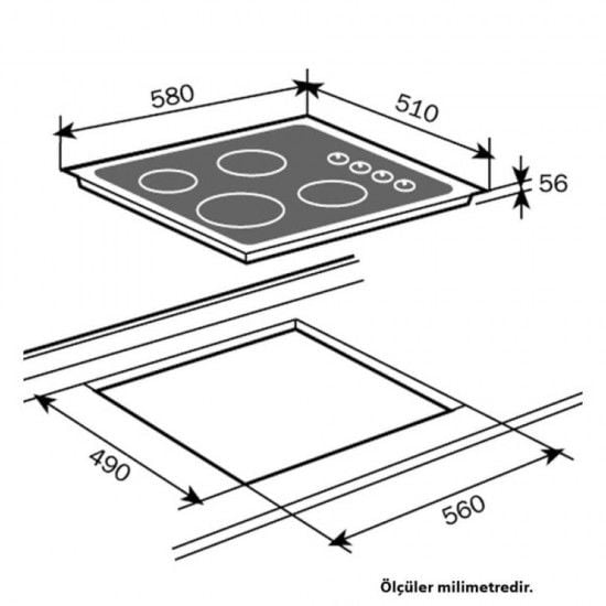 Teka Chef 5 Siyah Ankastre Set (Ocak + Fırın + Davlumbaz)