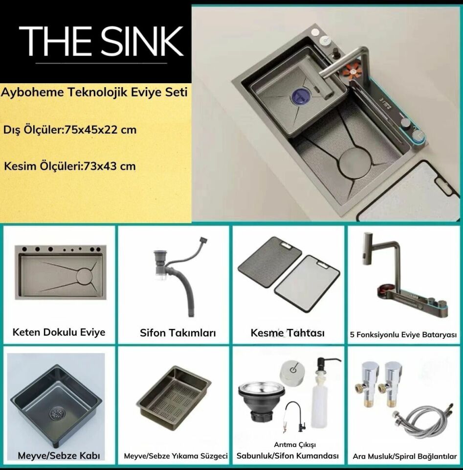The Sink Ayboheme 2024 Teknolojik Eviye Seti