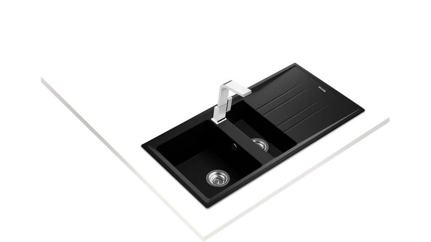 Teka Stone 60 B-TG Auto Metalik Siyah Granit Eviye 115360003