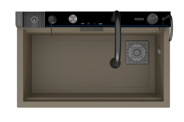 Real Stone Victoria Cappuccıno Akıllı Eviye  75x46